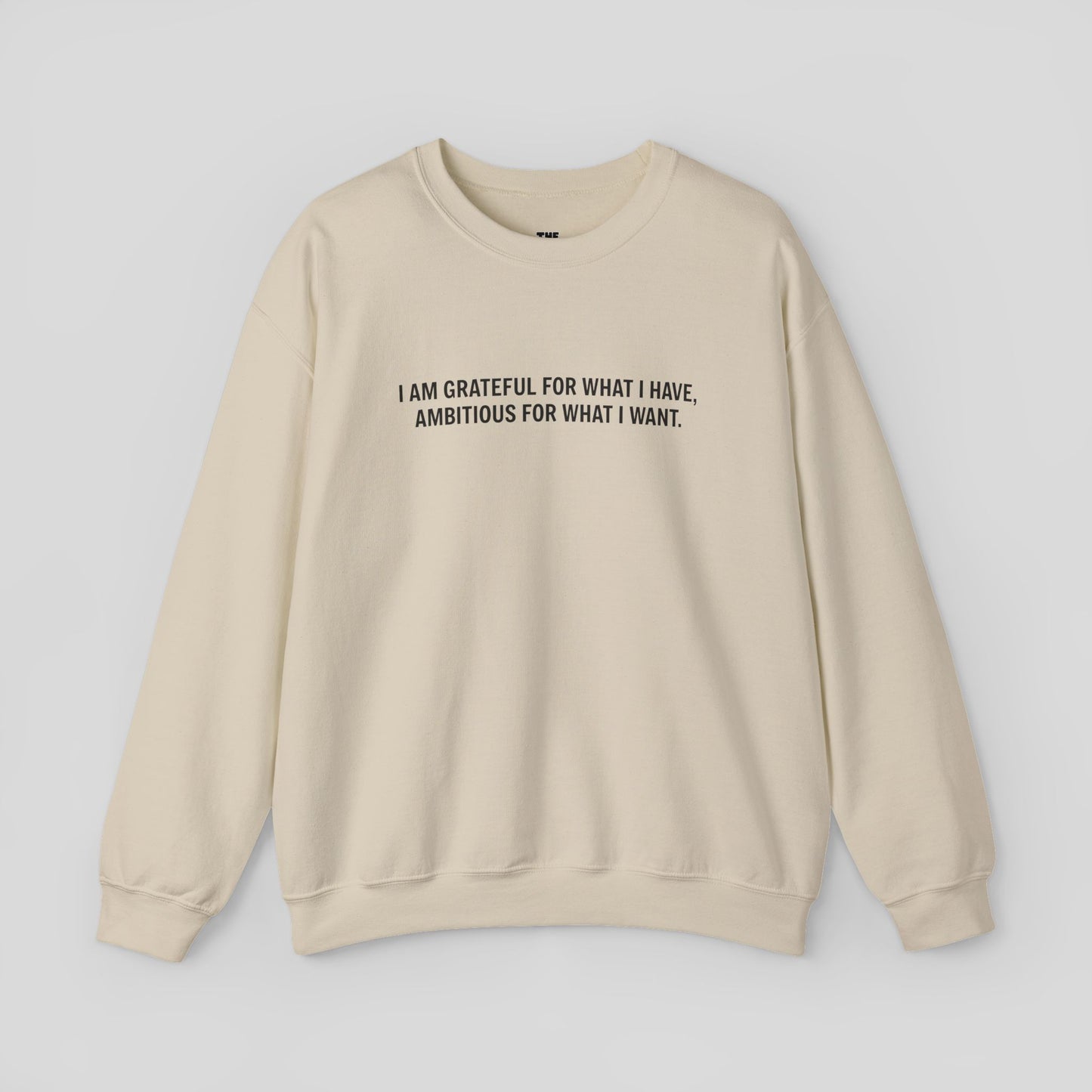“Gratitude and Ambition Mode” sweatshirt