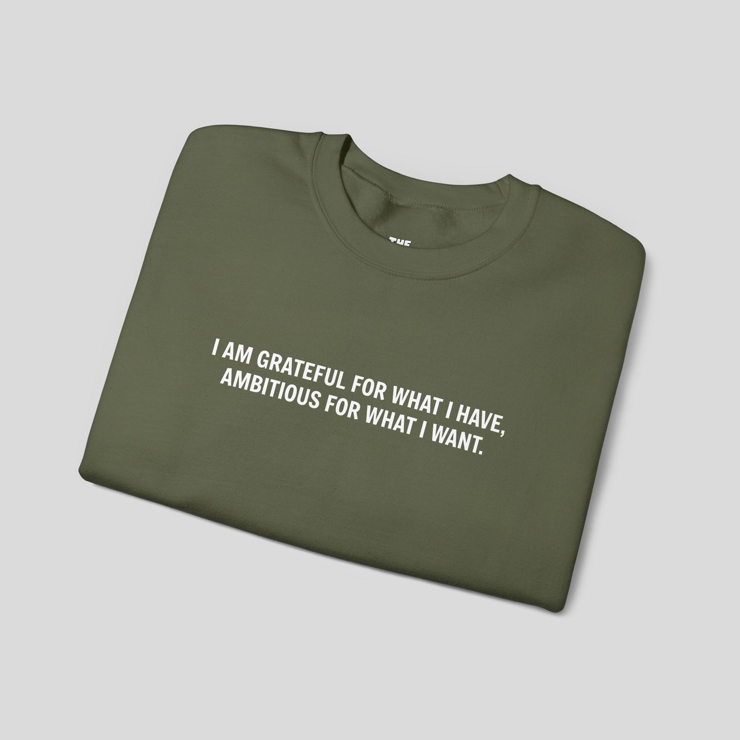 “Gratitude and Ambition Mode” sweatshirt
