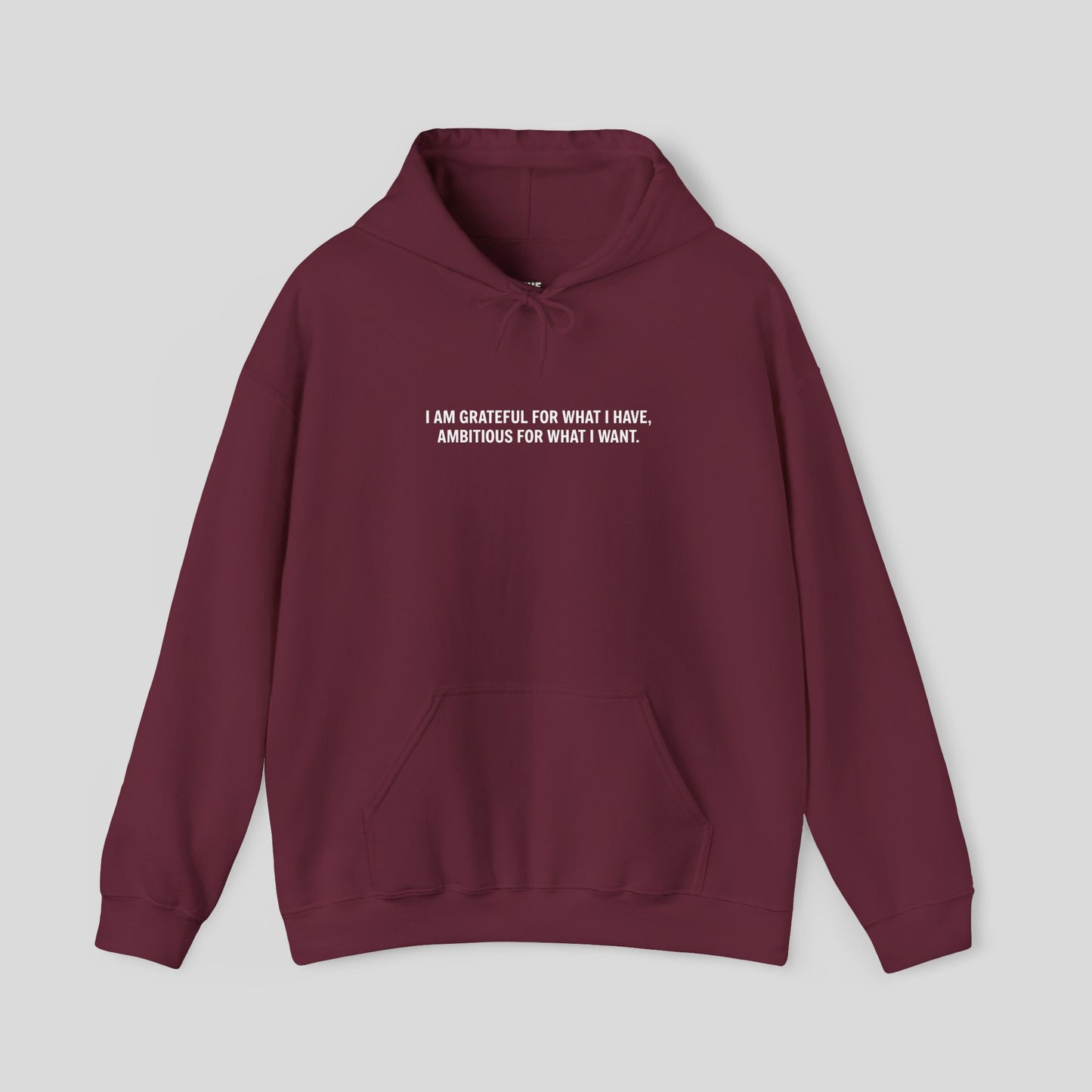 Hoodie: "Gratitude and Ambition Mode"