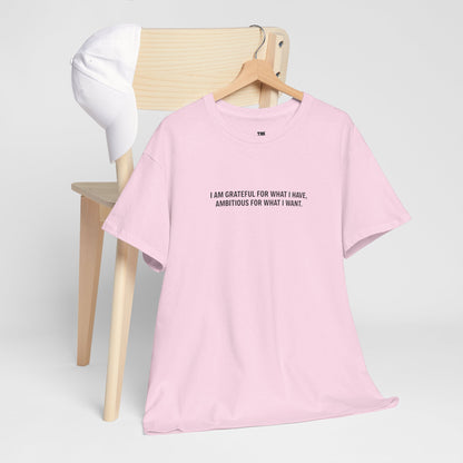 T-SHIRT: “Gratitude and Ambition Mode”