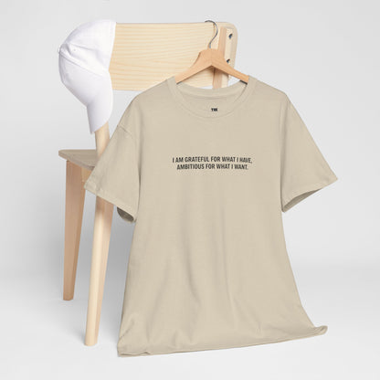 T-SHIRT: “Gratitude and Ambition Mode”