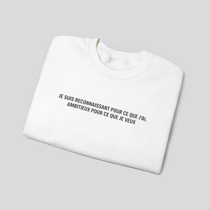 Sweat "Mode Gratitude et Ambition"