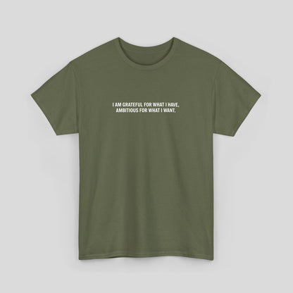 T-SHIRT: “Gratitude and Ambition Mode”