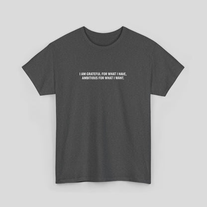 T-SHIRT: “Gratitude and Ambition Mode”