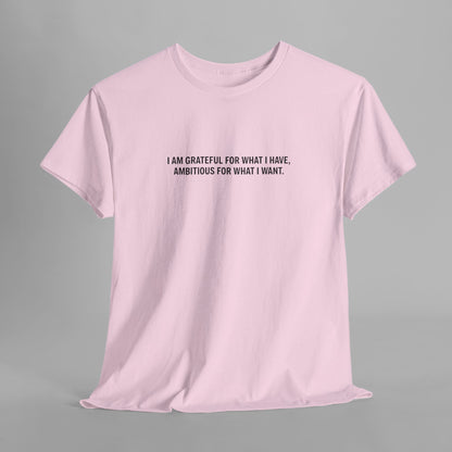 T-SHIRT: “Gratitude and Ambition Mode”