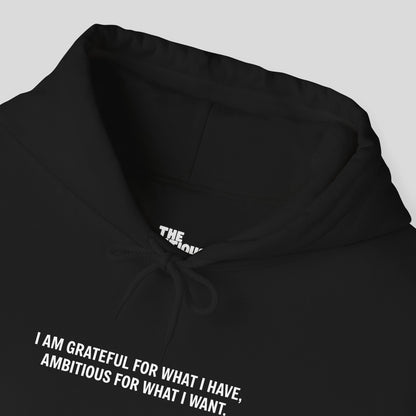 Hoodie: "Gratitude and Ambition Mode"