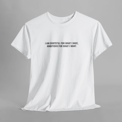 T-SHIRT: “Gratitude and Ambition Mode”