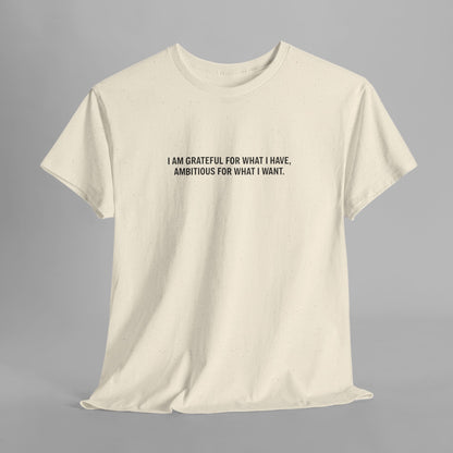 T-SHIRT: “Gratitude and Ambition Mode”
