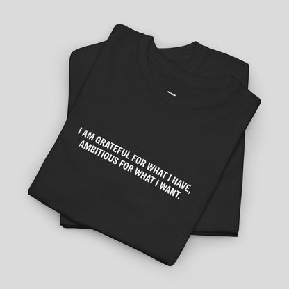 T-SHIRT: “Gratitude and Ambition Mode”