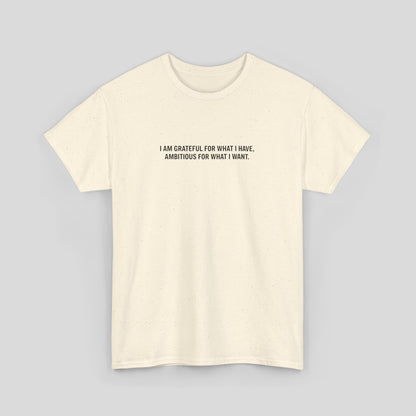 T-SHIRT: “Gratitude and Ambition Mode”