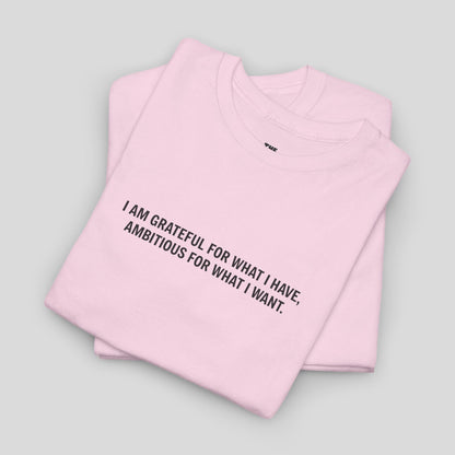 T-SHIRT: “Gratitude and Ambition Mode”
