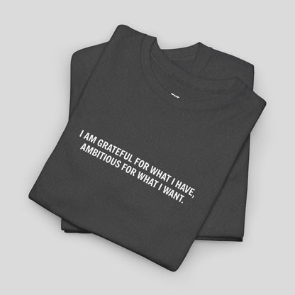 T-SHIRT: “Gratitude and Ambition Mode”