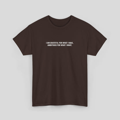 T-SHIRT: “Gratitude and Ambition Mode”