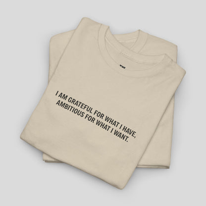 T-SHIRT: “Gratitude and Ambition Mode”