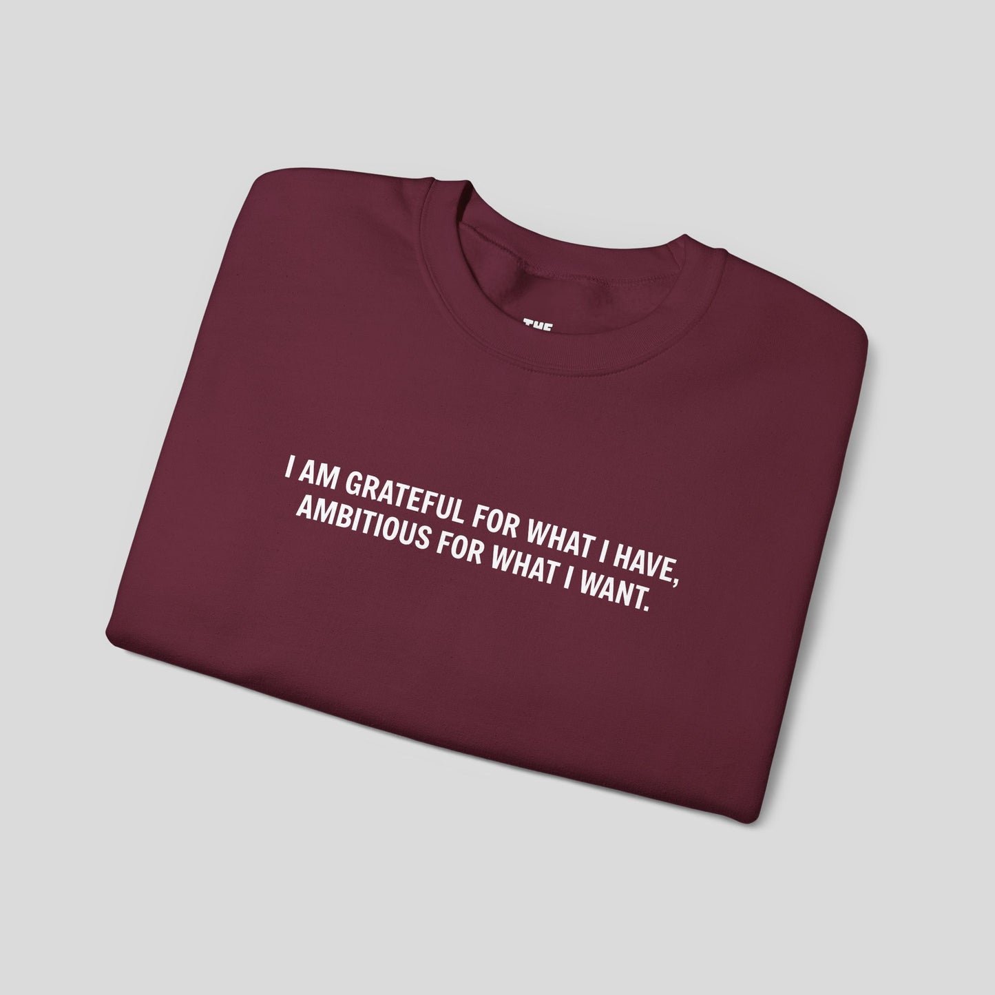 “Gratitude and Ambition Mode” sweatshirt