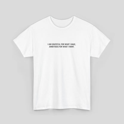 T-SHIRT: “Gratitude and Ambition Mode”