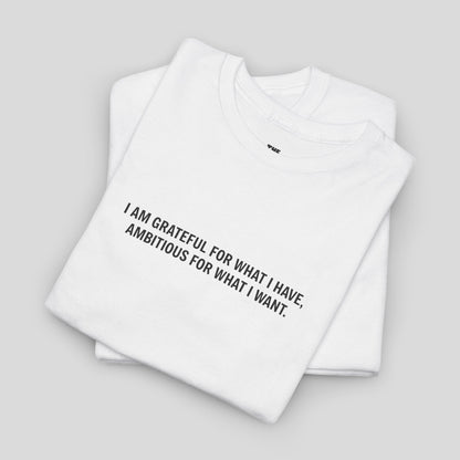 T-SHIRT: “Gratitude and Ambition Mode”