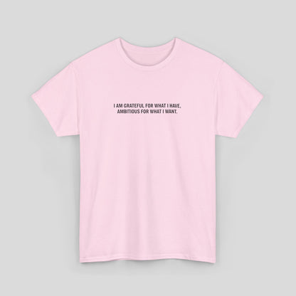 T-SHIRT: “Gratitude and Ambition Mode”